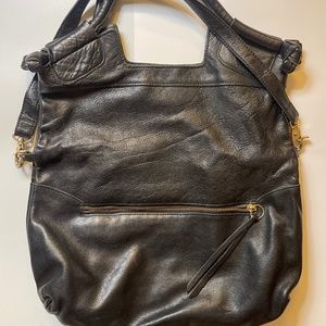 Foley & Corinna Black Mid-City Leather Tote